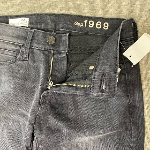 GAP 1969 Jean Legging Women's 24 Petite Navy Blue Casual Pants NWT - Picture 4 of 16